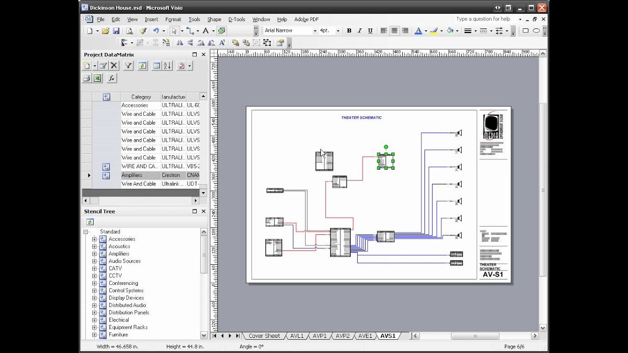 visio electrical drawing